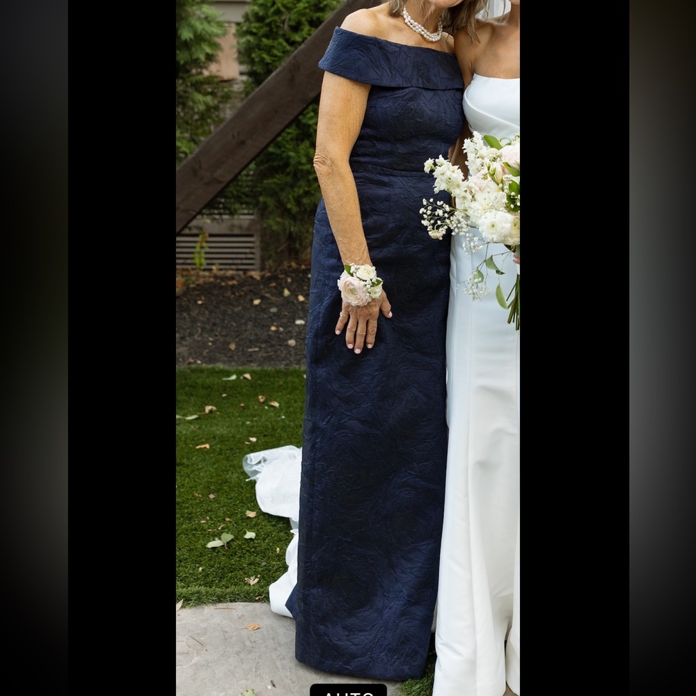 Elegant Navy Blue Dress, mother of bride